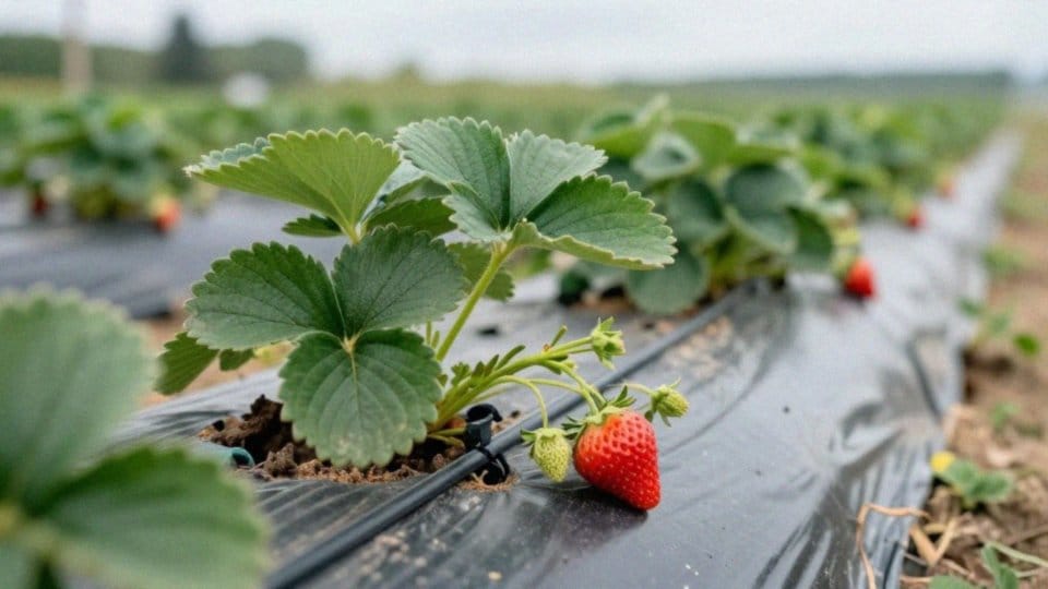 Jak nawadniać i ściółkować plantację truskawek?