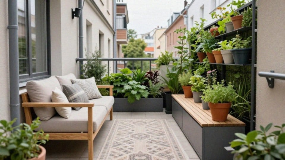 Jak podzielić długi wąski balkon na mikrostrefy?
