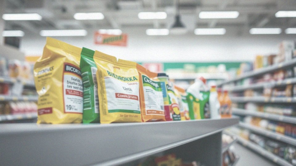 Jakie są kolorystyczne oznaczenia etykiet w Biedronce?