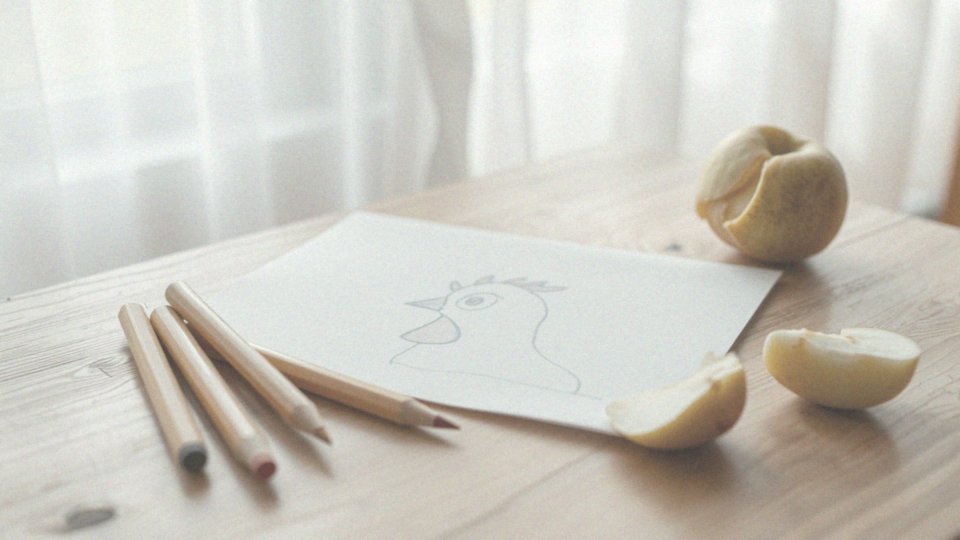 Jak narysować kurę krok po kroku?