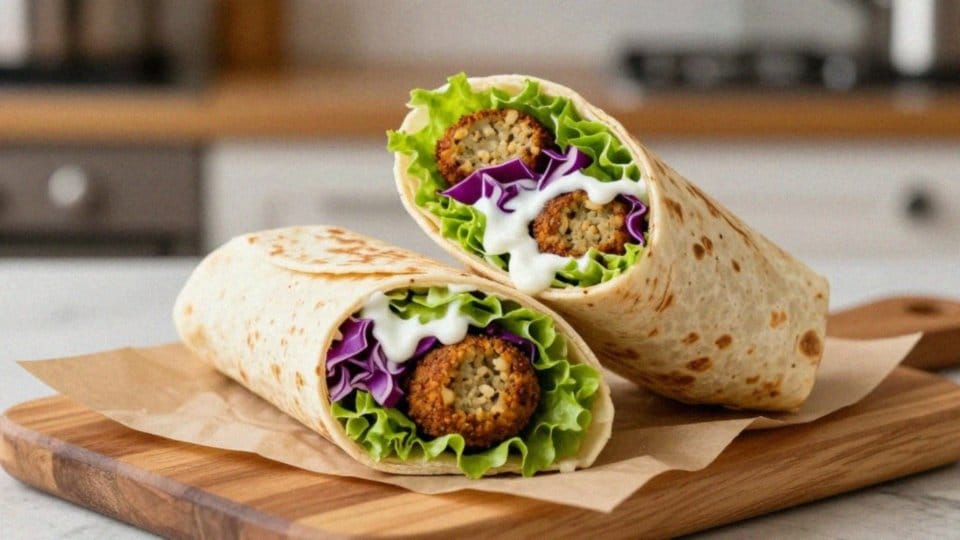 Jak podać falafel w tortilli?