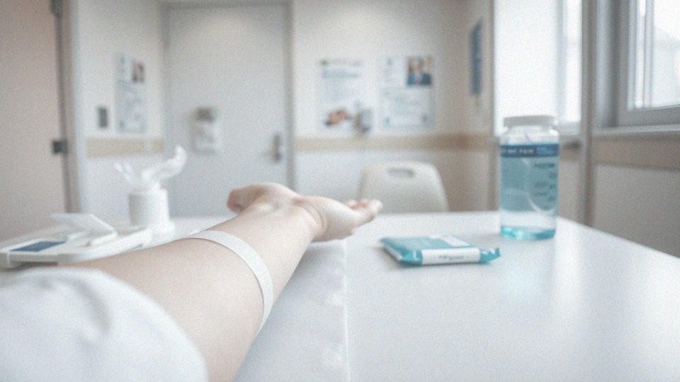 Jak wygląda proces pobrania próbki krwi do badania?