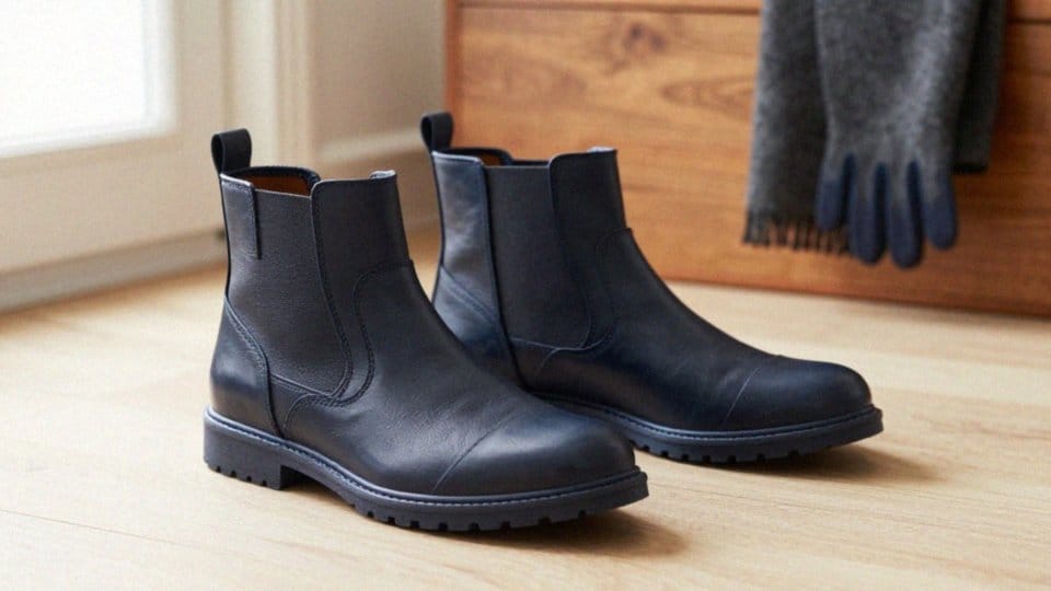 Czy granatowe buty męskie nadają się na zimę?