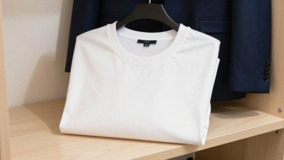 Czy T-shirt nadaje się do niebieskiego garnituru?