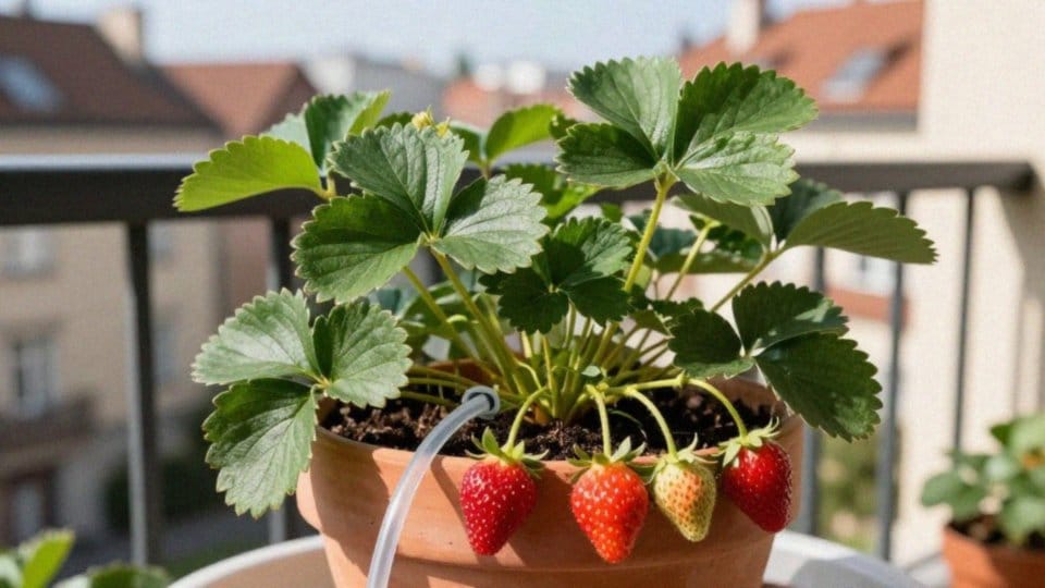 Jak często podlewać truskawki w doniczce?